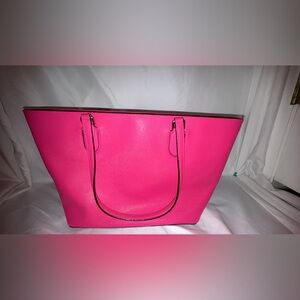 Bright pink Kate Spade satchel/tote